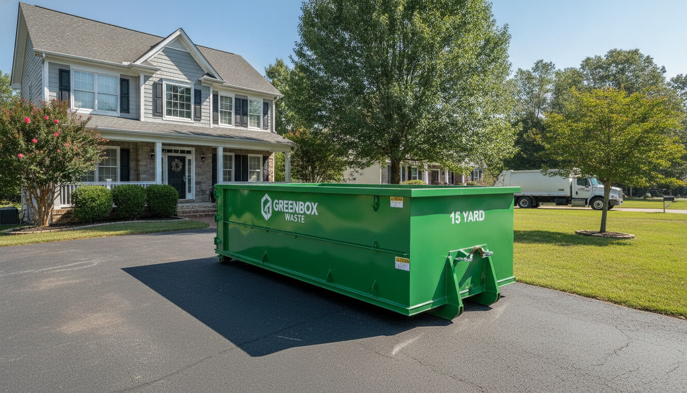 Driveway-friendly 15-yard dumpster rental in Portland, Tennessee